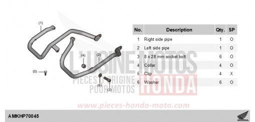 KIT,SIDE PIPE ADV750S de 2025